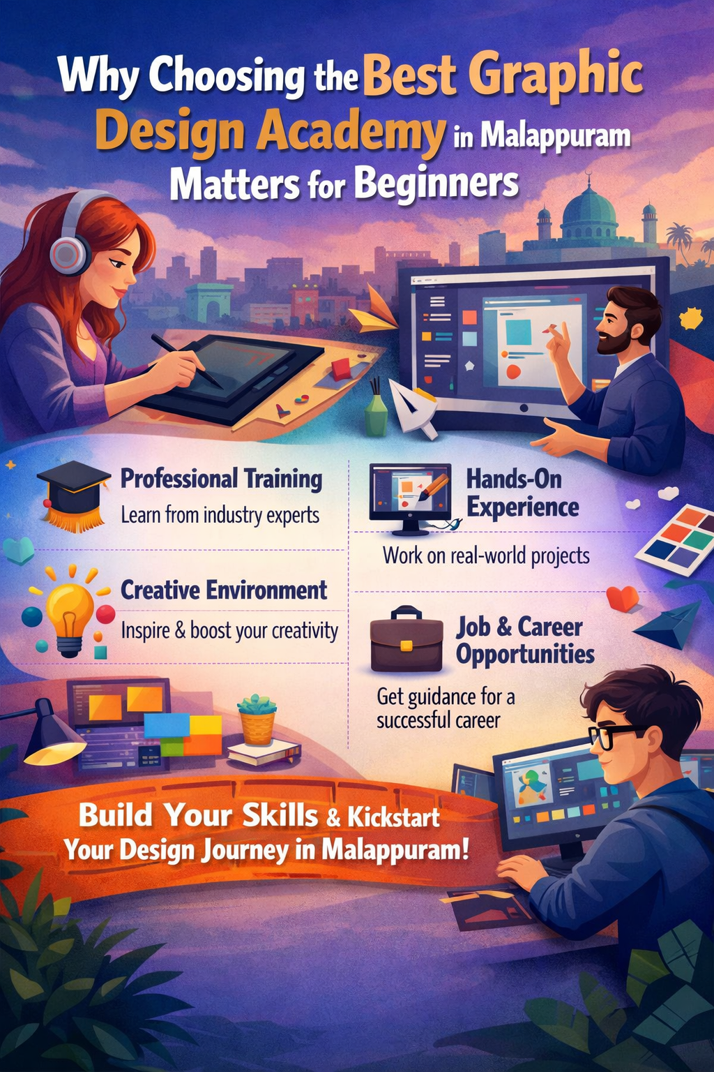 Why Choosing the Best Graphic Design Academy in Malappuram Matters for Beginners