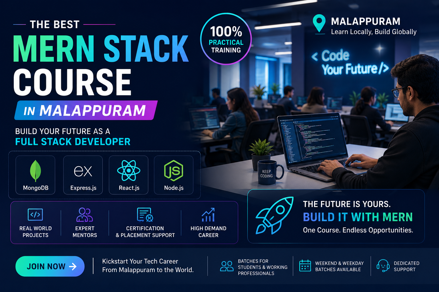 best mern stack course in malappuram